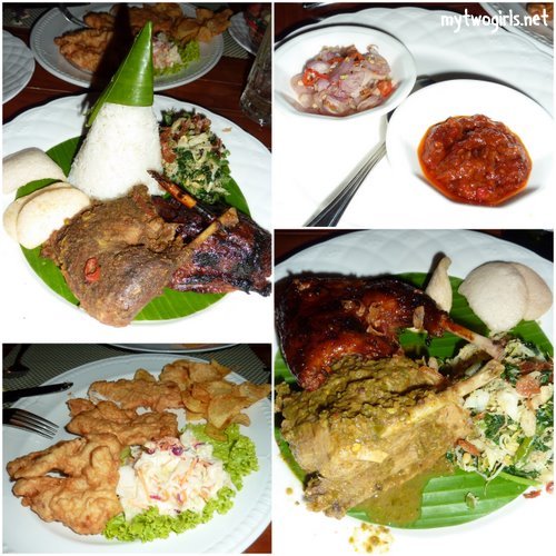 Our dinner at Bebek Bali